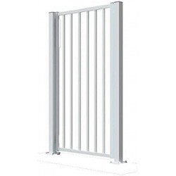 Puerta para piscina acero 100x110 cm blanco