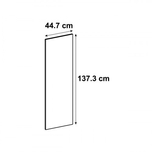Puerta vitrina para mueble de cocina Samara H 137.6 x L 45 cm