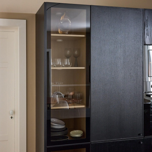 Puerta vitrina para mueble de cocina Samara H 137.6 x L 45 cm
