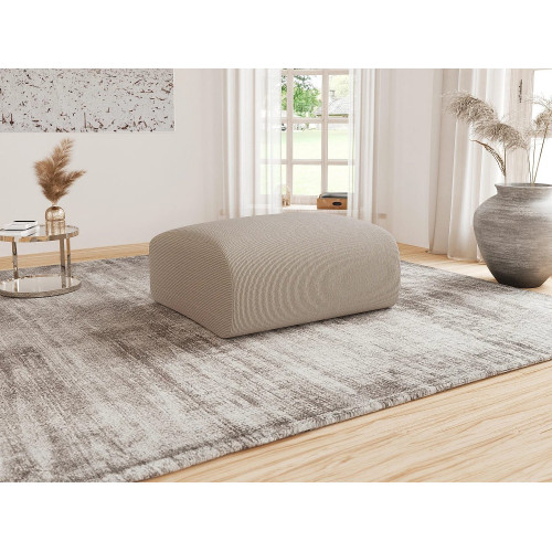 Puf de pana beige - POGNI de Maison Céphy