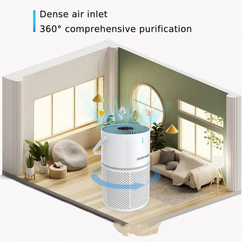Purificador de aire portátil inteligente con ionizador negativo