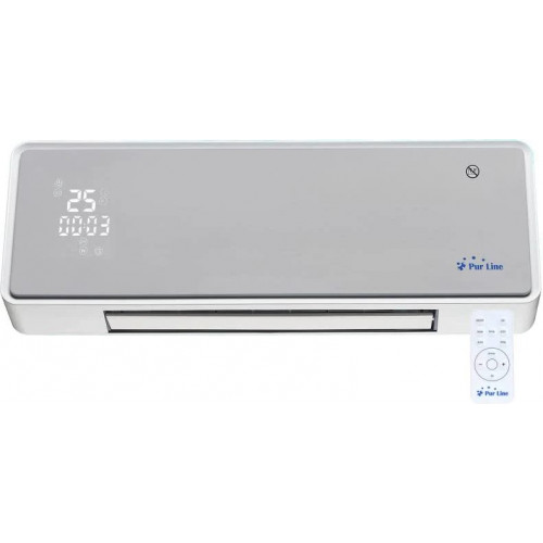 PURLINE Calefactor Cerámico Mural 2000 W Frontal de cristal
