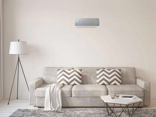 PURLINE Calefactor Cerámico Mural 2000 W Frontal de cristal