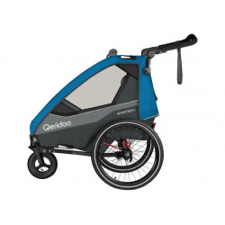 Qeridoo Remolque para bicicleta Sportrex 1 Edición Limitada Ocean Blue
