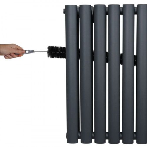 Radiador De Columna Ovalada - 1800mm x 240mm - Gris Antracita