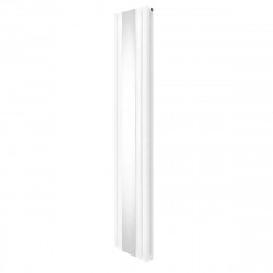 Radiador de Columna Ovalada con Espejo - 1800 mm x 380 mm - Blanco