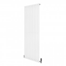 Radiador de Columna Simple Ovalado y Válvulas – 1600 mm x 600 mm – Blanco