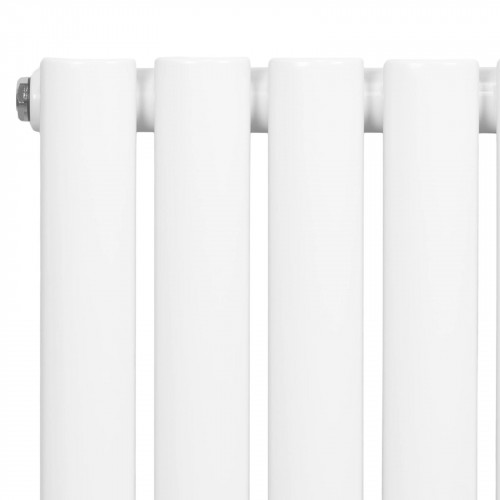 Radiador de Columna Simple Ovalado y Válvulas – 1600 mm x 600 mm – Blanco