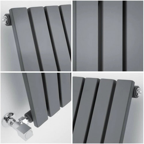 Radiador de Diseño Horizontal Antracita Sloane 635mm x 590mm