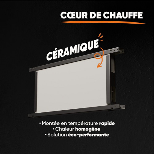 Radiador eléctrico Bestherm de inercia seca cerámica 2000 W aria