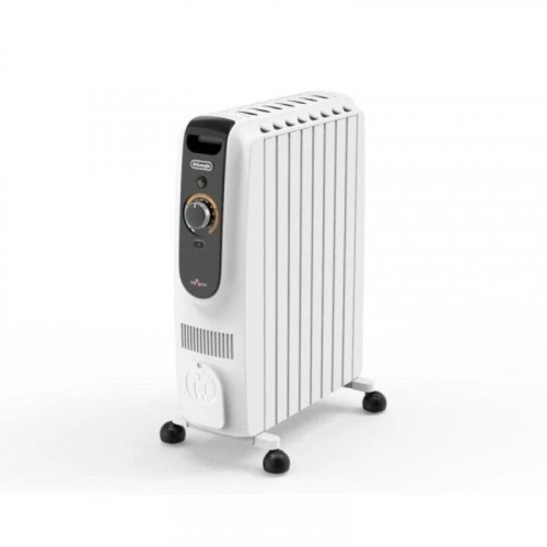 Radiador Eléctrico De'Longhi 1100W compacto control giratorio 8 elementos Comfortemp anticaida