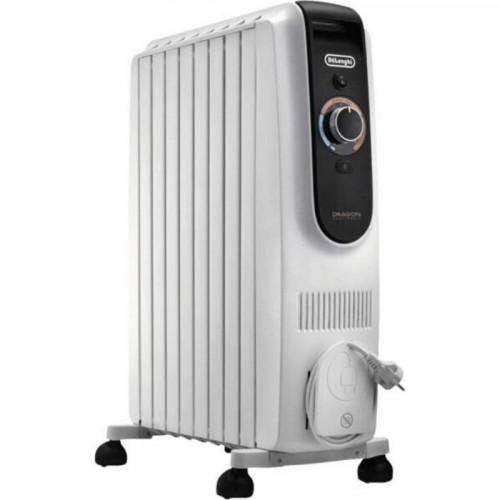 Radiador Eléctrico De'Longhi 1100W compacto control giratorio 8 elementos Comfortemp anticaida