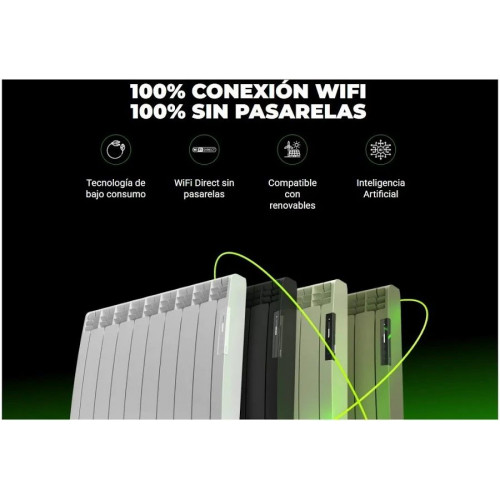 Radiador eléctrico wifi Rointe eoniq 1800 w 12 elementos