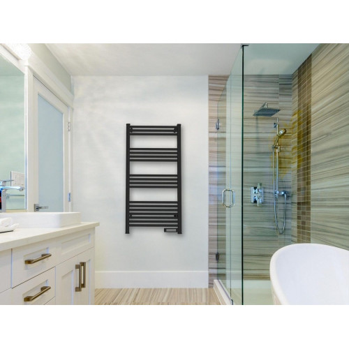 Radiador toallero eléctrico NTW 11B 500W negro