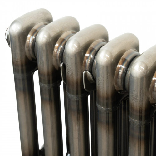 Radiador Tradicional de 2 Columnas y Válvulas - 1800 x 290mm - Metal Crudo
