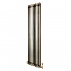 Radiador Tradicional de 3 Columnas y Válvulas - 1800 x 470mm - Metal Crudo