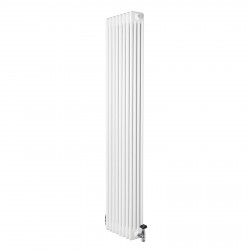Radiador Tradicional de 4 Columnas y Válvulas – 1800 x 380 mm – Blanco