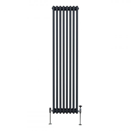Radiador Tradicional Vertical de 3 columnas – 1800 x 382 mm - Gris Antracita