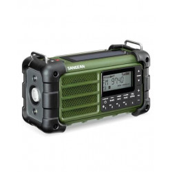 Radio de Emergencia Recargable Sangean MMR99 Forest Green Verde