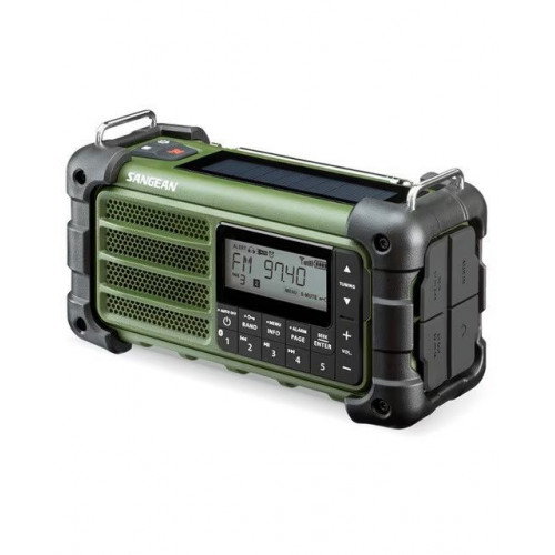 Radio de Emergencia Recargable Sangean MMR99 Forest Green Verde