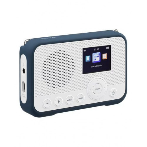 Radio digital portátil por Internet Sangean WFR-39, DAB+, FM-RDS, Spotify Connect, blanco/azul Blanco / Azul