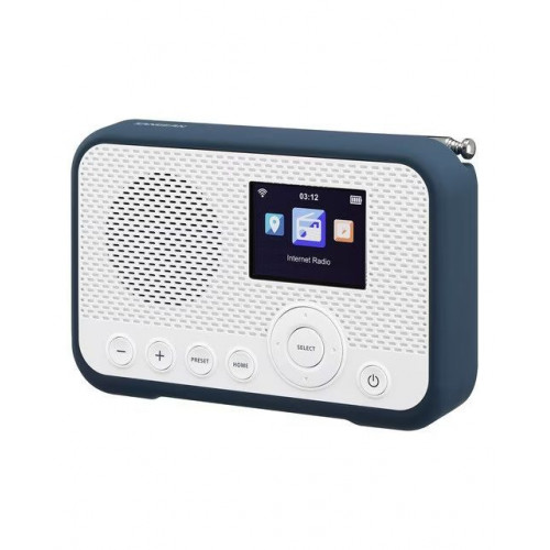 Radio digital portátil por Internet Sangean WFR-39, DAB+, FM-RDS, Spotify Connect, blanco/azul Blanco / Azul