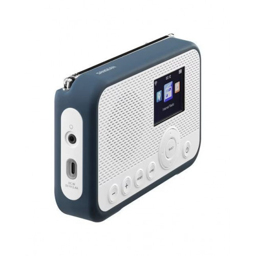 Radio digital portátil por Internet Sangean WFR-39, DAB+, FM-RDS, Spotify Connect, blanco/azul Blanco / Azul