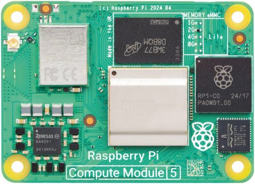 Raspberry Pi Compute Module 5, 16 GB RAM, sin eMMC