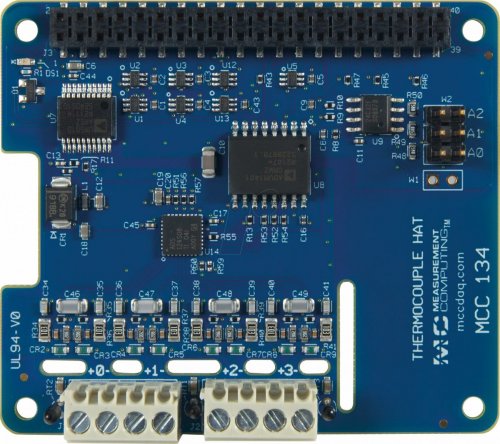 Raspberry Pi Shield - Termopares, MCC134