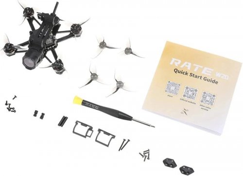 RATE RATE W20 HD O4 Lite 100mm 2 Pulgadas 2S Freestyle FPV Racing Drone BNF ELRS Bluetooth integrado con H415 15A AIO 1202.5 11500KV Motor