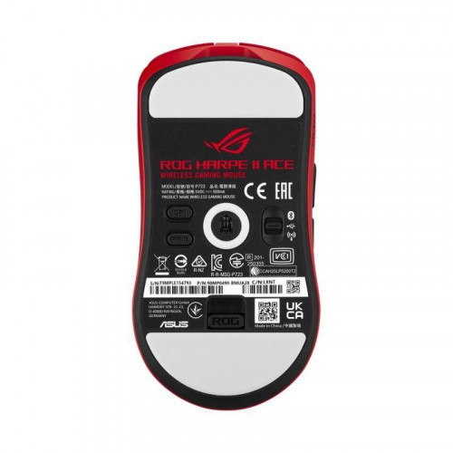 Ratón ASUS ROG Harpe II Ace Inalámbrico Bluetooth 42000DPI Rojo RGB Ultraligero