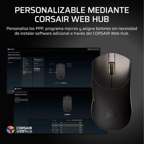 Ratón Corsair Sabre v2 Pro Ultralight Wireless 33000DPI 8000Hz Blanco 36g 70h Batería