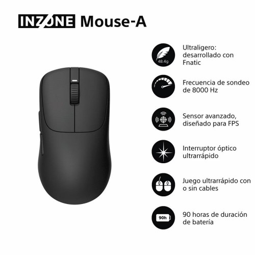 Ratón Gaming inalámbrico Sony INZONE Mouse-A Negro