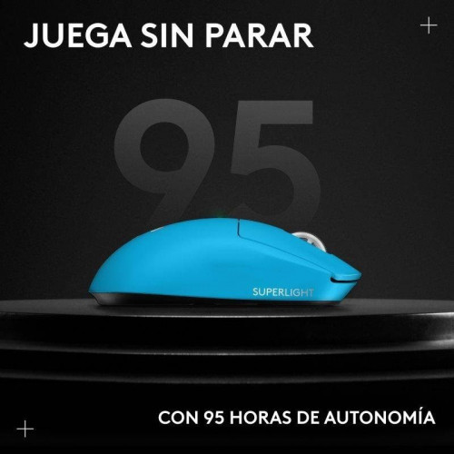 Ratón Logitech G PRO X SUPERLIGHT 2 LIGHTSPEED Inalámbrico 44000 DPI Cyan Edición Limitada
