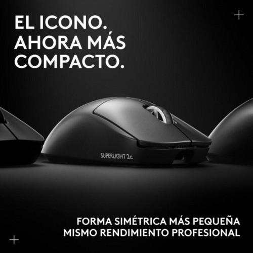 Ratón Logitech PRO X Superlight 2c Inalámbrico 44000 DPI Negro 5 Botones USB-C
