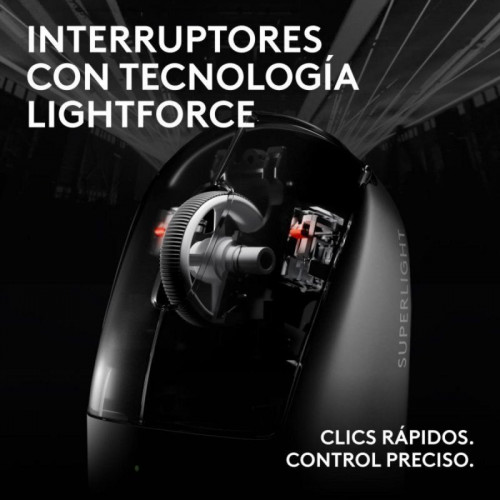 Ratón Logitech PRO X Superlight 2c Inalámbrico 44000 DPI Negro 5 Botones USB-C