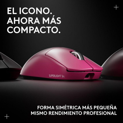 Ratón Logitech PRO X Superlight 2c Inalámbrico 44000 DPI Rosa Ultra Ligero USB-C 5 Botones