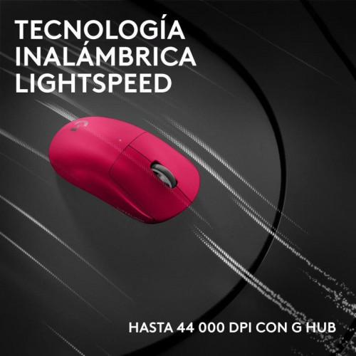 Ratón Logitech PRO X Superlight 2c Inalámbrico 44000 DPI Rosa Ultra Ligero USB-C 5 Botones