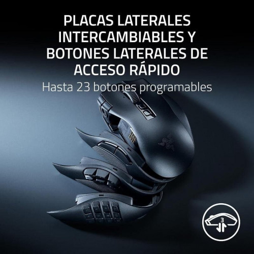 Ratón Razer Naga V3 Pro Bluetooth Radiofrecuencia 30000 DPI Negro Botones programables