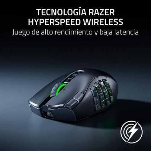 Ratón Razer Naga V3 Pro Bluetooth Radiofrecuencia 30000 DPI Negro Botones programables