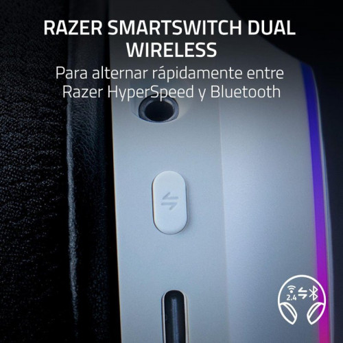 Razer Barracuda X Chroma Auriculares Gaming Inalámbricos 2.4GHz/Bluetooth Blancos