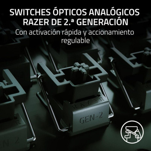 Razer Huntsman V3 Pro Mini Teclado Mecánico Gaming Switch Analog Optical Gen2 Layout USA Negro