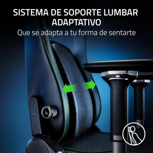 Razer Iskur V2 Padded Seat Silla Gaming Negra/Verde