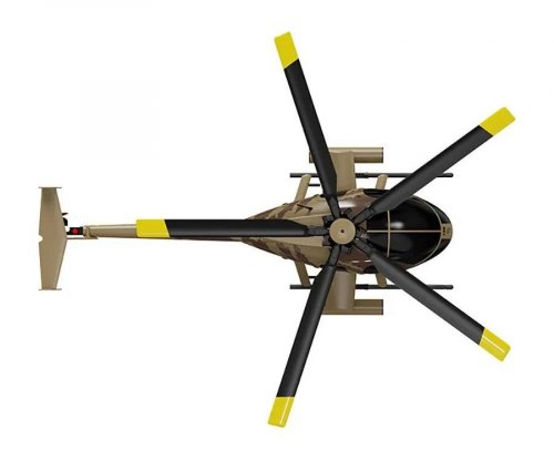RC ERA RC ERA C189 MD500 2.4G 4CH UAV 1:28 Helicóptero RC sin barra de vuelo fija a una sola hoja