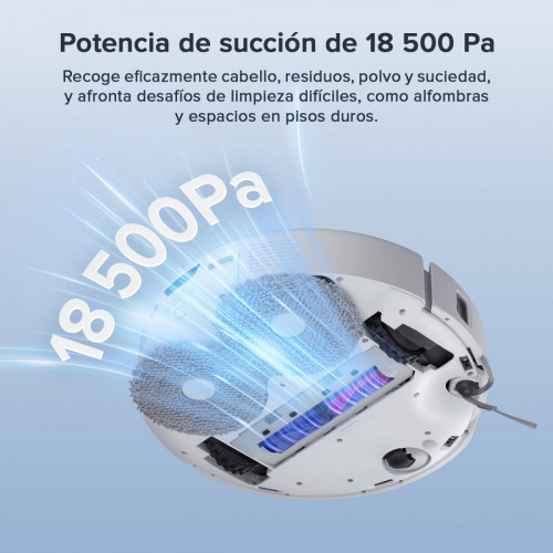 「Reacondicionado – 90 % como nuevo」Roborock Qrevo Curv S5X Robot Aspirador y Fregasuelos con Estación Multifuncional 3.0
