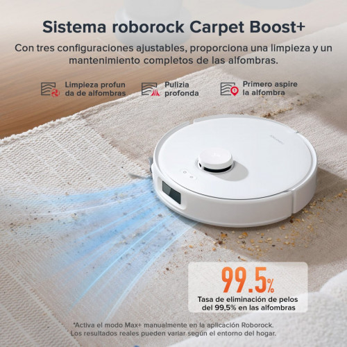「Reacondicionado – 90 % como nuevo」Roborock Qrevo Curv S5X Robot Aspirador y Fregasuelos con Estación Multifuncional 3.0