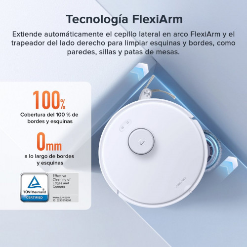 「Reacondicionado – 90 % como nuevo」Roborock Qrevo Curv S5X Robot Aspirador y Fregasuelos con Estación Multifuncional 3.0