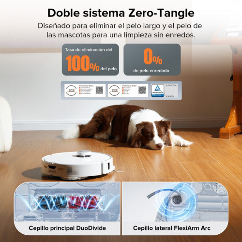 「Reacondicionado – 90 % como nuevo」Roborock Qrevo Edge Robot Aspirador y Fregasuelos con Estación Multifuncional 3.0