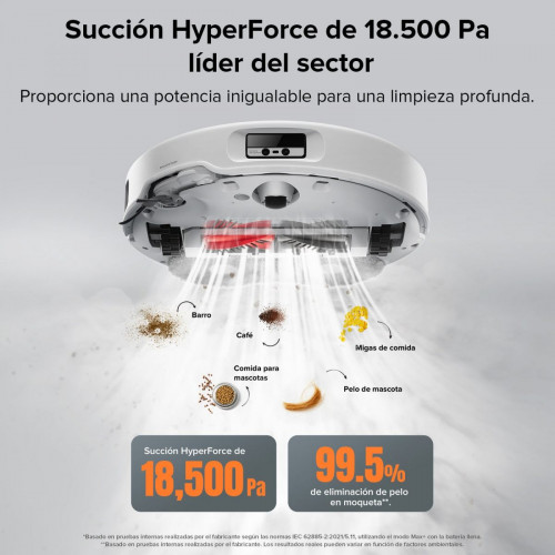 「Reacondicionado – 90 % como nuevo」Roborock Qrevo Edge Robot Aspirador y Fregasuelos con Estación Multifuncional 3.0