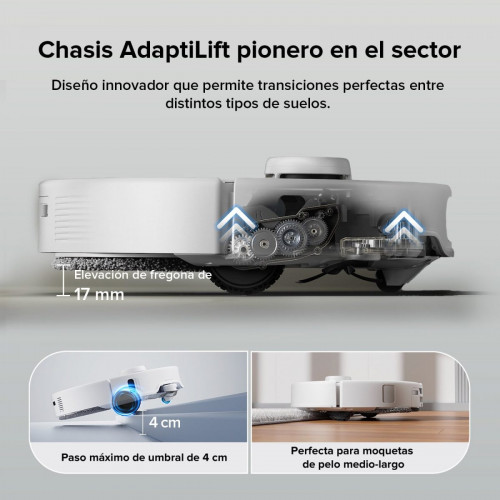 「Reacondicionado – 90 % como nuevo」Roborock Qrevo Edge Robot Aspirador y Fregasuelos con Estación Multifuncional 3.0